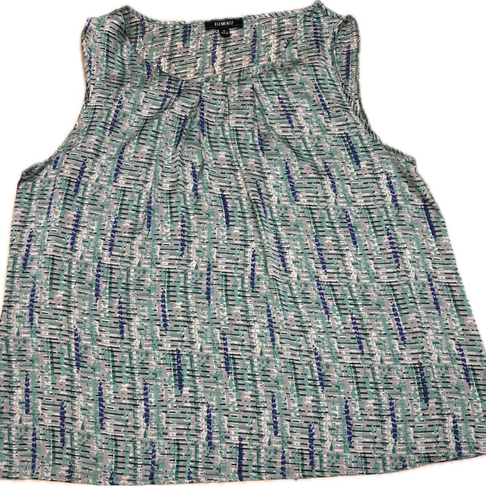 Sleeveless Patterned Blouse | XL